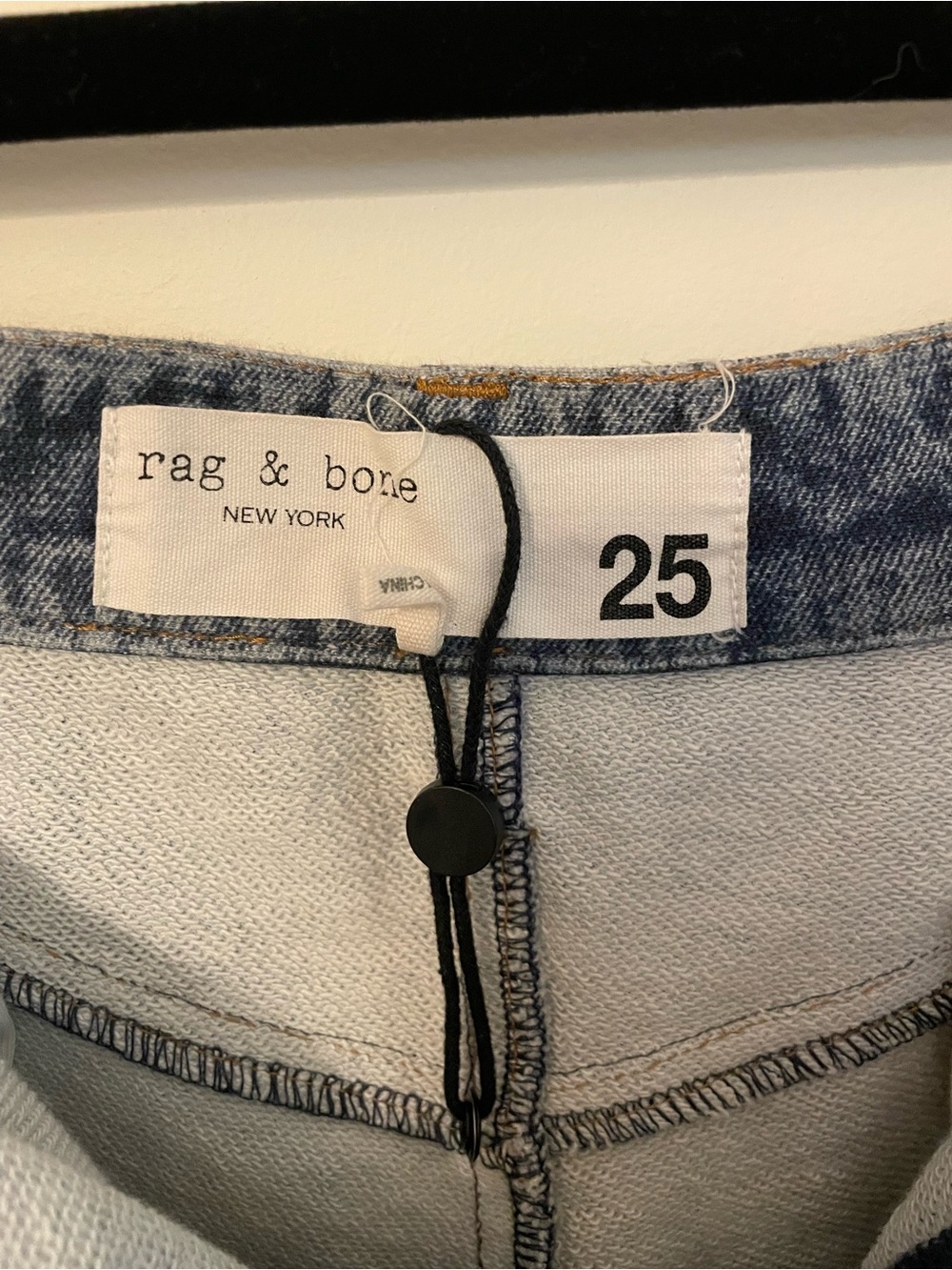 rag & bone Wide Leg Blue Denim Jeans - Picture 6 of 8